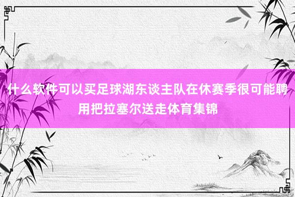 什么软件可以买足球湖东谈主队在休赛季很可能聘用把拉塞尔送走体育集锦
