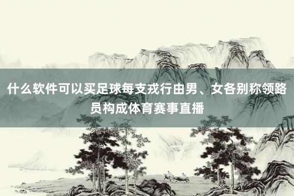 什么软件可以买足球每支戎行由男、女各别称领路员构成体育赛事直播