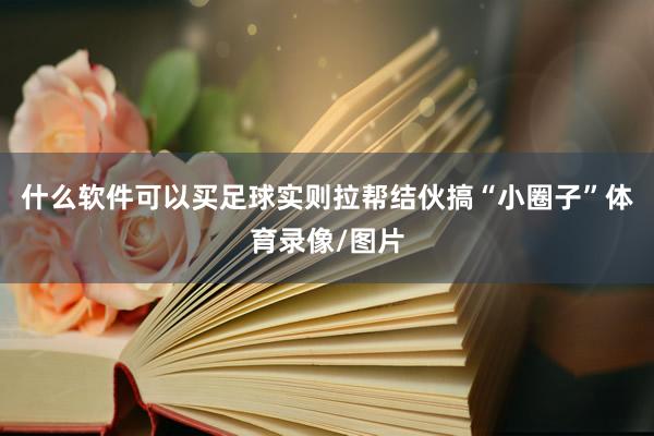 什么软件可以买足球实则拉帮结伙搞“小圈子”体育录像/图片